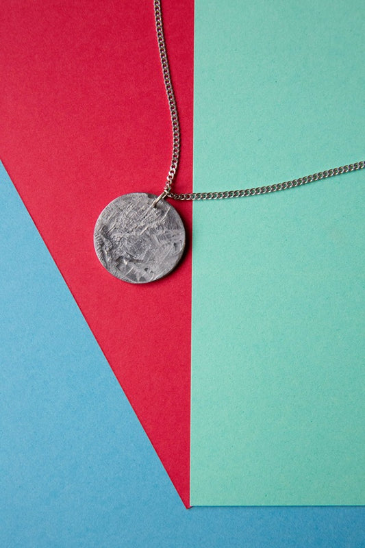 SILVER LUCKY COIN NECKLACE